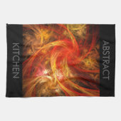 Firestorm Abstracte Art Kitchen Towel Theedoek (Horizontaal)