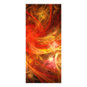 Firestorm Abstracte Art-rackkaart Reclamekaart (Achterkant)