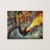 Firestorm Guardian: De toorn van de mythische draa Legpuzzel (Horizontaal)