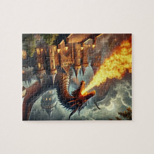 Firestorm Guardian: De toorn van de mythische draa Legpuzzel (Horizontaal)