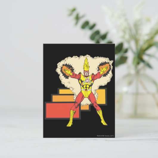 Firestorm in zijn element briefkaart (Staand voorkant)