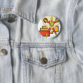 Firestorm in zijn element ronde button 5,7 cm (In situ)