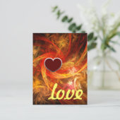 Firestorm Love Briefkaart (Staand voorkant)