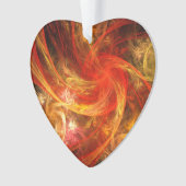 Firestorm Nova Abstract Art Acrylhart Ornament (voorkant)