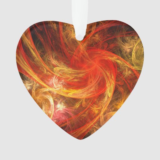 Firestorm Nova Abstract Art Acrylhart Ornament (voorkant)