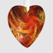 Firestorm Nova Abstract Art Acrylhart Ornament (voorkant)