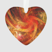 Firestorm Nova Abstract Art Acrylhart Ornament (achterkant)