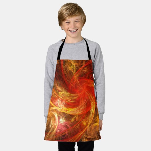 Firestorm Nova Abstract Art Apron Schort (Gedragen)