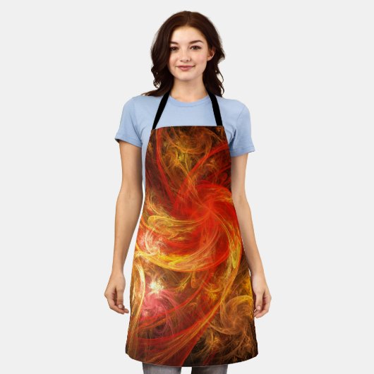 Firestorm Nova Abstract Art Apron Schort (Gedragen)