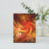 Firestorm Nova Abstract Art Briefkaart (Staand voorkant)