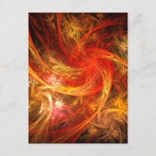 Firestorm Nova Abstract Art Briefkaart