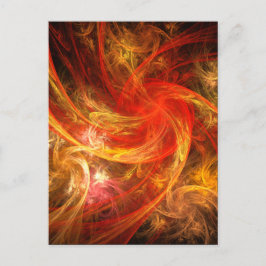 Firestorm Nova Abstract Art Briefkaart