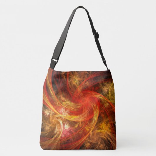 Firestorm Nova Abstract Art Cross-body Crossbody Tas (Achterkant)