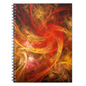 Firestorm Nova Abstract Art Notitieboek (Voorkant)