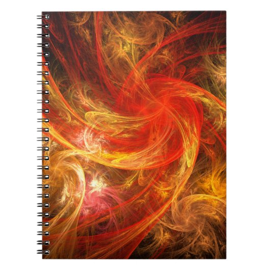Firestorm Nova Abstract Art Notitieboek (Voorkant)