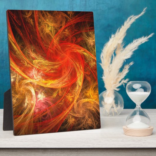 Firestorm Nova Abstract Art Plaque Fotoplaat (Zijkant)