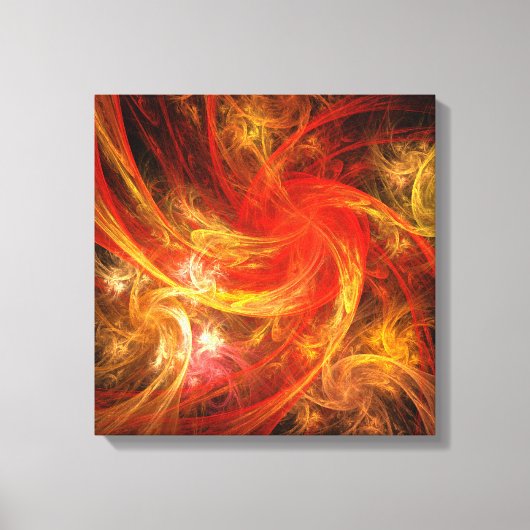 Firestorm Nova Abstract Art Quad Canvas afdrukken (Voorkant)