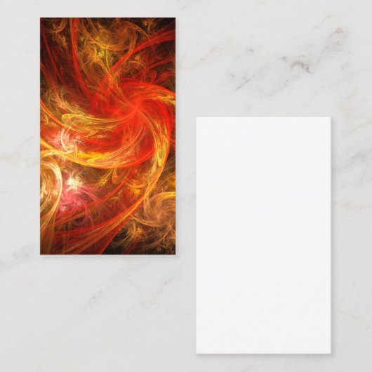 Firestorm Nova Abstract Art Visitekaartje (Voorkant / Achterkant)
