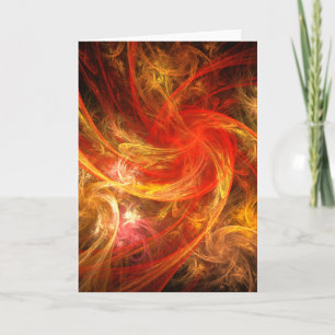 Firestorm Nova Abstract Art Wenskaart Kaart