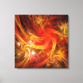 Firestorm Nova Abstract Art Wrapped Canvas Afdrukk Afdruk (Voorkant)