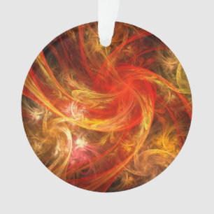 Firestorm Nova Abstracte Art Acrylcirkel Ornament