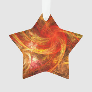 Firestorm Nova Abstracte Art Acrylster Ornament