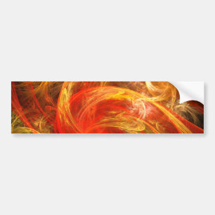 Firestorm Nova Abstracte Art Bumpersticker