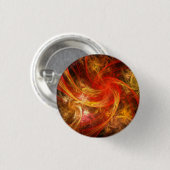 Firestorm Nova Abstracte Art Button (rond) (Voorkant /achterkant)