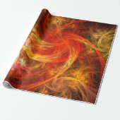Firestorm Nova Abstracte Art Cadeaupapier (Uitgerold)
