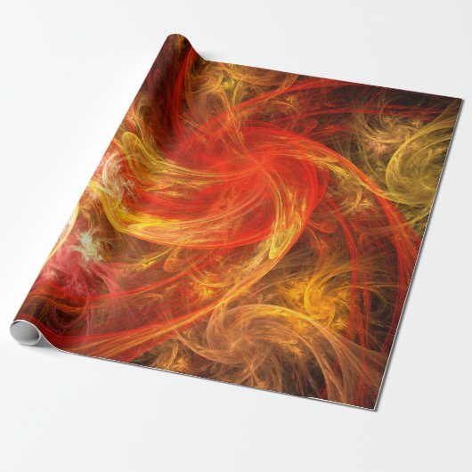 Firestorm Nova Abstracte Art Cadeaupapier (Uitgerold)