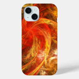 Firestorm Nova Abstracte Art iPhone 15 Case