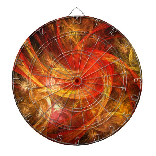 Firestorm Nova Abstracte Art Dartbord (Voorkant)