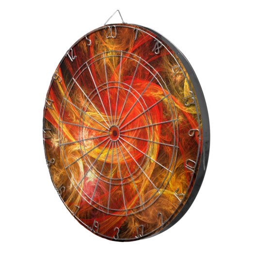 Firestorm Nova Abstracte Art Dartbord (Voorkant Rechts)