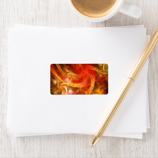 Firestorm Nova Abstracte Art Etiket (Insitu)