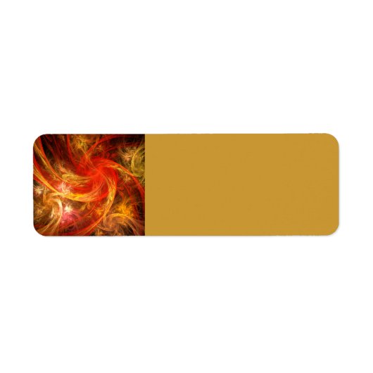 Firestorm Nova Abstracte Art Etiket (Voorkant)