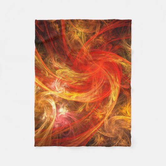 Firestorm Nova Abstracte Art Fleece Deken (Voorkant)