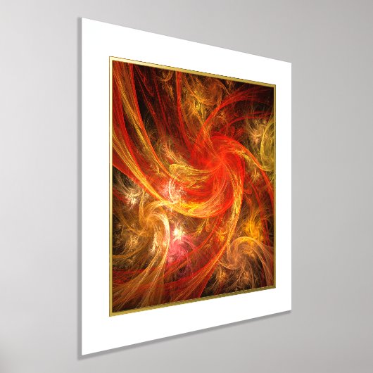 Firestorm Nova Abstracte Art Folie Afdrukken (Laagn)