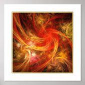 Firestorm Nova Abstracte Art Folie Afdrukken (Voorkant)