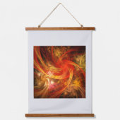 Firestorm Nova Abstracte Art Hangend Wandkleed (Voorkant)