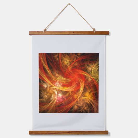 Firestorm Nova Abstracte Art Hangend Wandkleed (Voorkant)