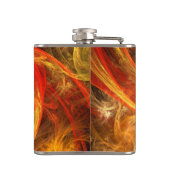 Firestorm Nova Abstracte Art Heupfles (Achterkant)