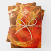 Firestorm Nova Abstracte Art Inpakpapier Vel (In situ)