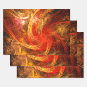 Firestorm Nova Abstracte Art Inpakpapier Vel
