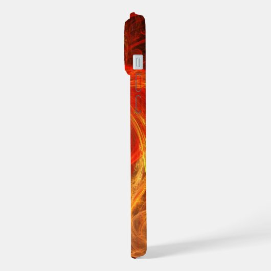 Firestorm Nova Abstracte Art iPhone Hoesje (Linkerkant)