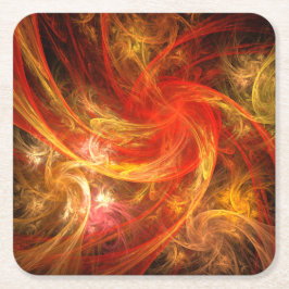 Firestorm Nova Abstracte Art Kartonnen Onderzetters
