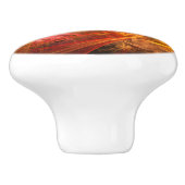 Firestorm Nova Abstracte Art Keramische Knop (Zijkant)