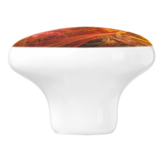 Firestorm Nova Abstracte Art Keramische Knop (Zijkant)