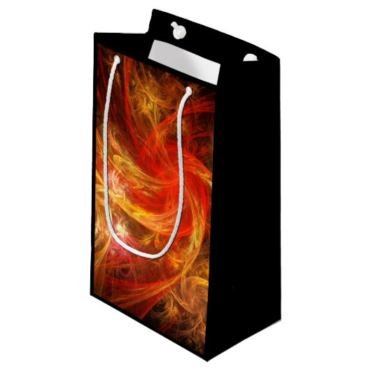 Firestorm Nova Abstracte Art Klein Cadeauzakje (Voorkant Gekanteld)