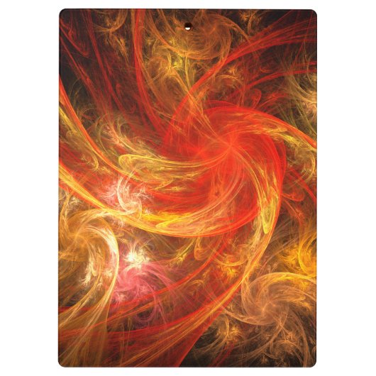 Firestorm Nova Abstracte Art Klembord (Achterkant)