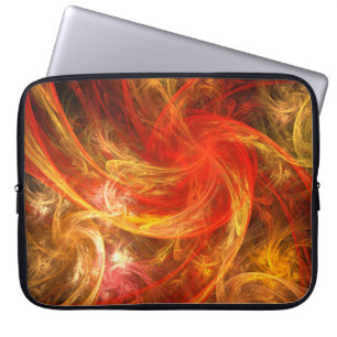 Firestorm Nova Abstracte Art-laptophoes Laptop Sleeve